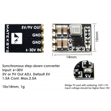 Matek Micro BEC 6-30V to 5V/9V-ADJ 3шт